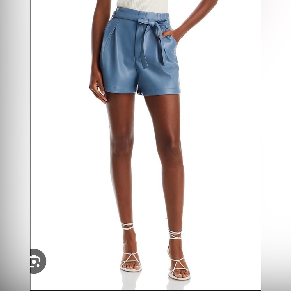Faux Leather Shorts with drawstring. Wore only once. Great condition